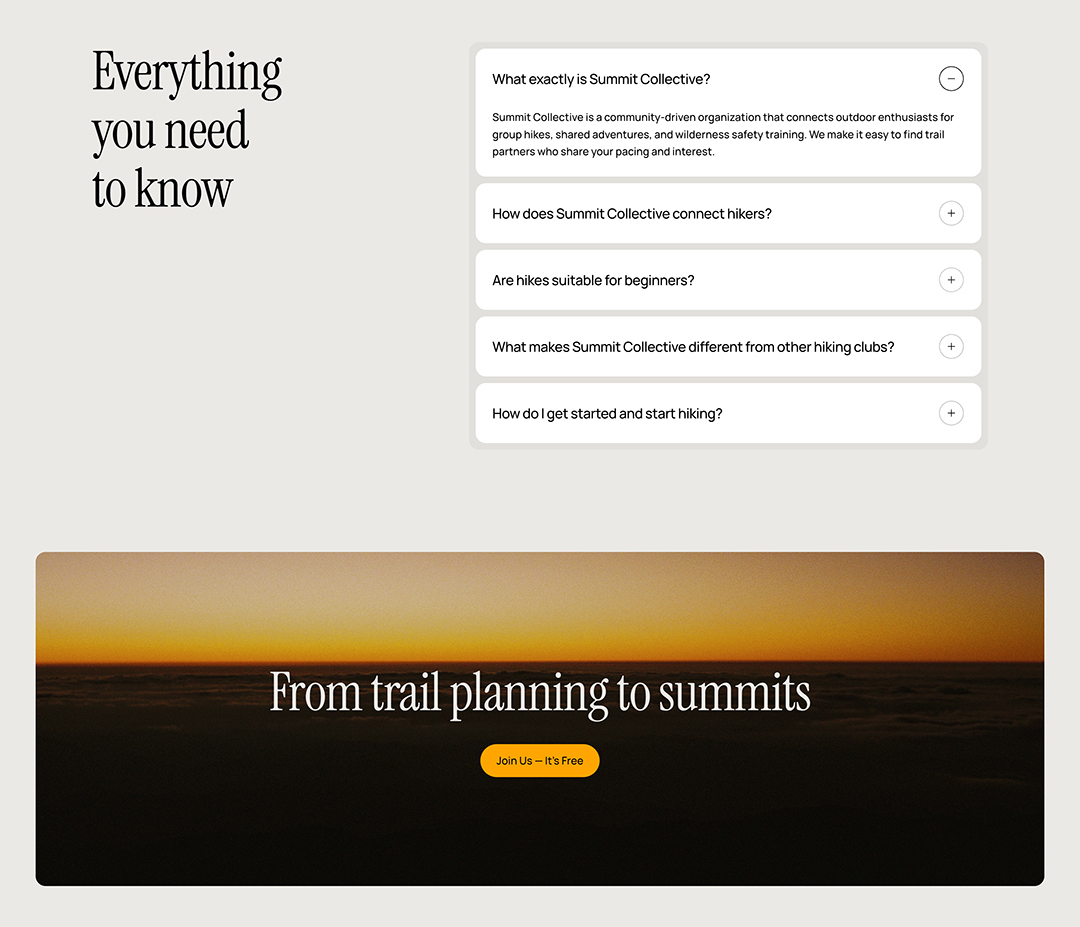 Summit Collective featured view